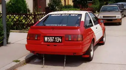 Corolla neu lackiert von hinten