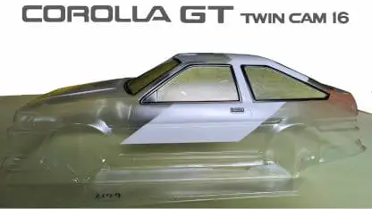 Weissen Streifen lackiert Seitenansicht