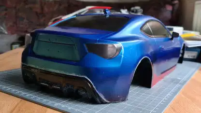 Karosserie fertig lackiert von hinten