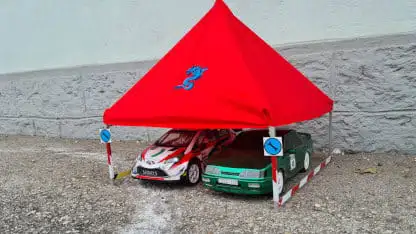 Servicezelt selbst gebaut